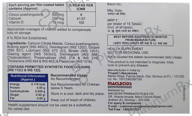 Setfrac Plus Tablet 15s