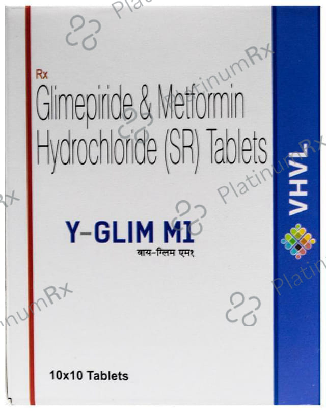 Y Glim M 1mg/500mg Tablet SR
