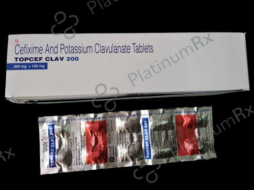 Topcef Clav 200/125mg Tablet 10s