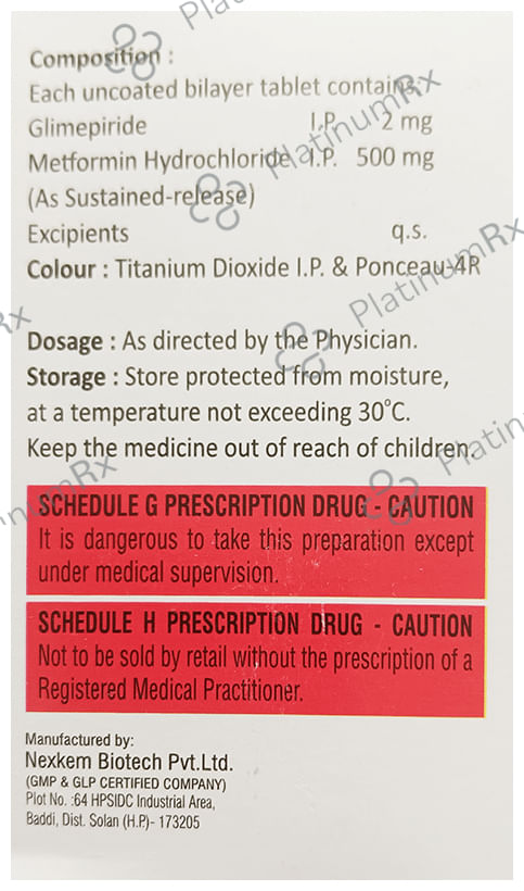 Glyphase M2 Tablet SR 10s