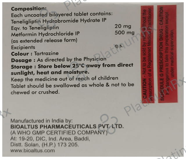 Tgptin M 500/20mg Tablet ER 10s