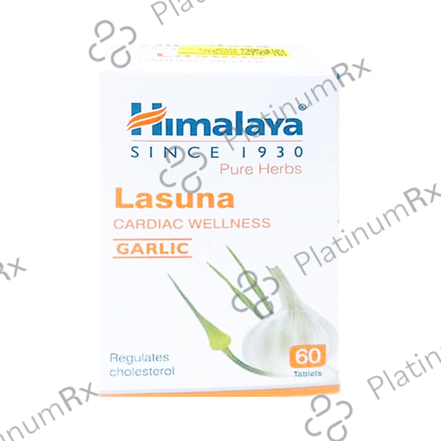 Himalaya Wellness Pure Herbs Lasuna Cardiac Wellness Tablet - For Healthy Cholesterol