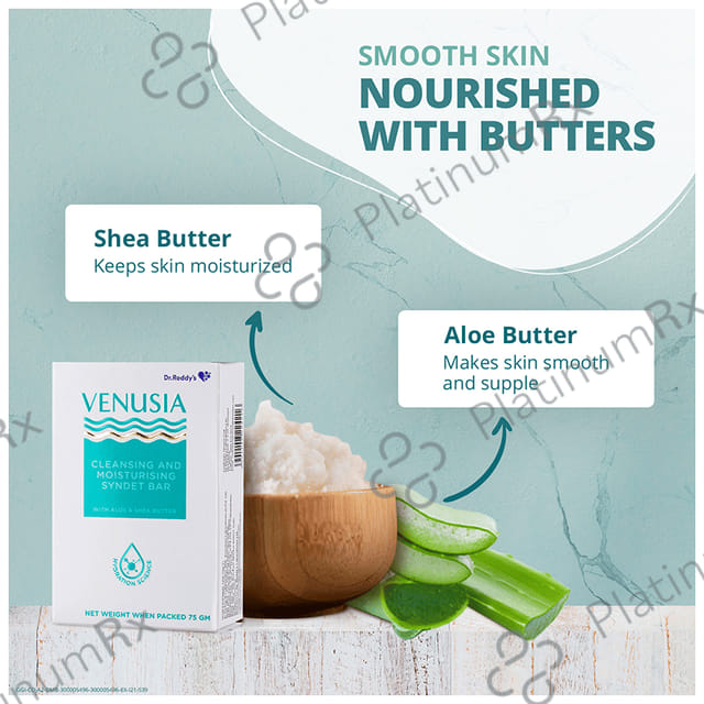 Venusia Cleansing & Moisturising Syndet Bar 75gm