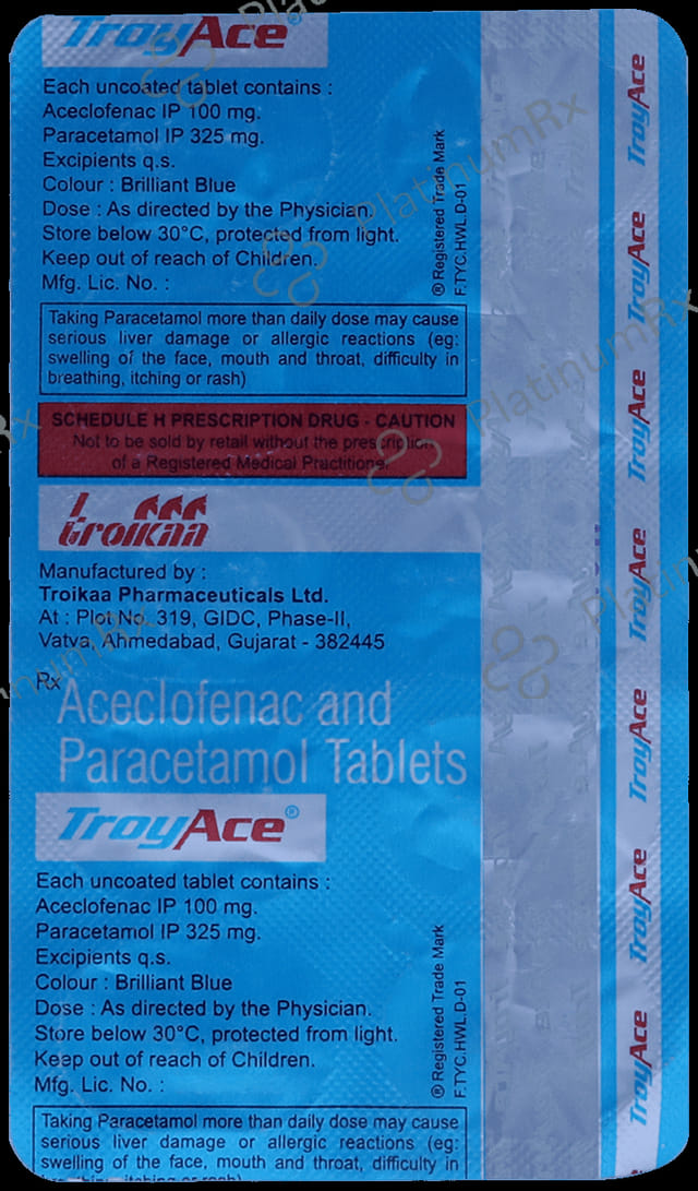 Troyace 100/325mg Tablet 10s
