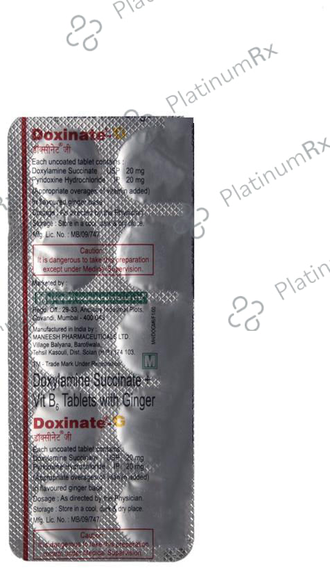 Doxinate G 20/20mg Tablet 10s