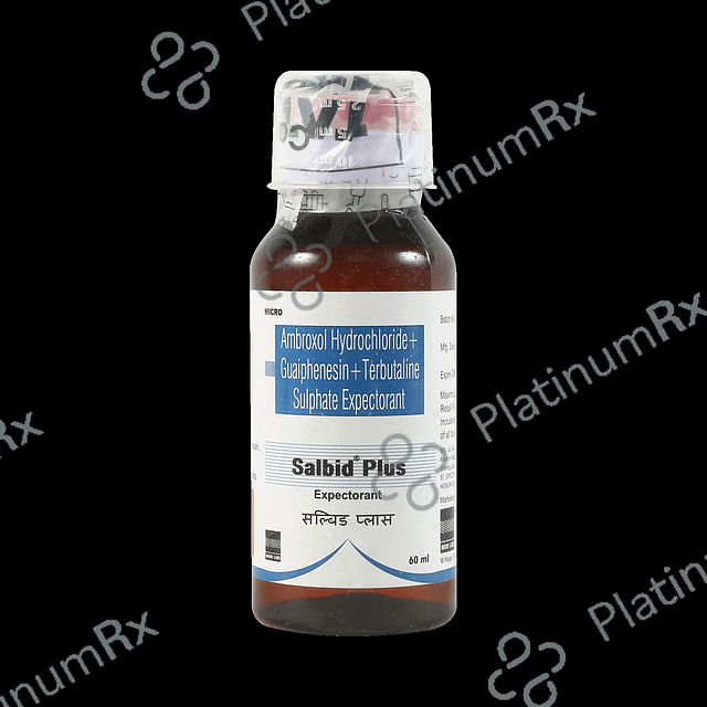 Salbid Plus 30/100/2.5mg Expectorant 60ml