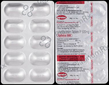 Epiletra 500mg Tablet 10s