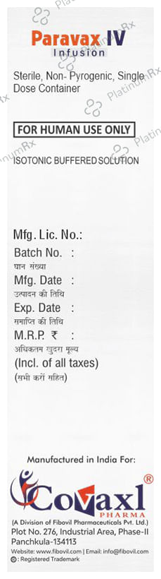 Paravax IV Infusion 100ml