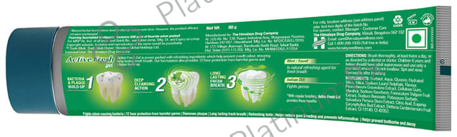 Himalaya Active Fresh Gel Saunf & Mint Flavour Toothpaste 80gm