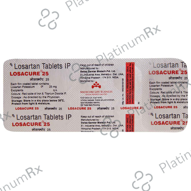 Losacure 25mg Tablet