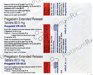 Pregabid CR 82.5 Tablet ER