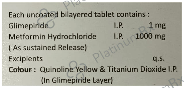 Bispride M Forte 1/1000mg Tablet SR 15s