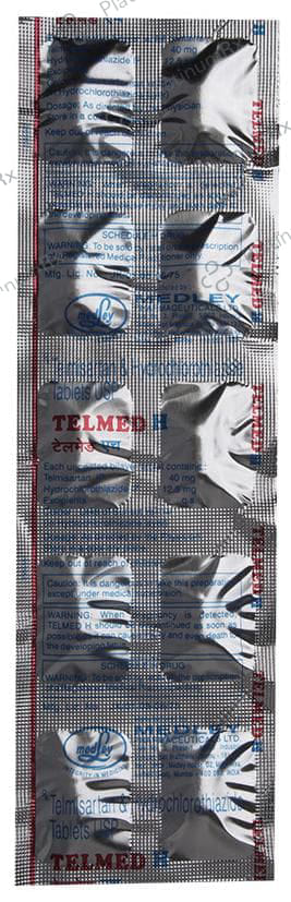 Telmed H 40/12.5mg Tablet 10s