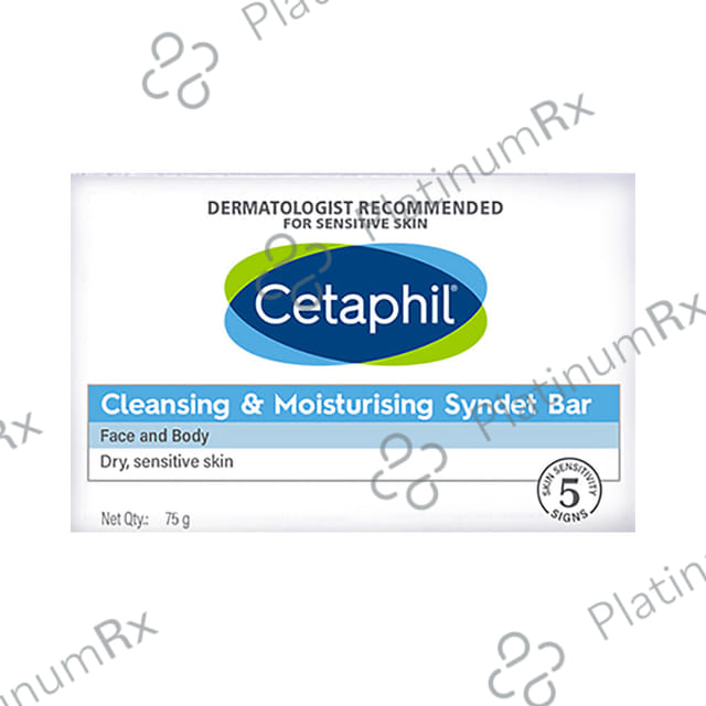 Cetaphil Cleansing & Moisturising Syndet Bar Soap 75gm