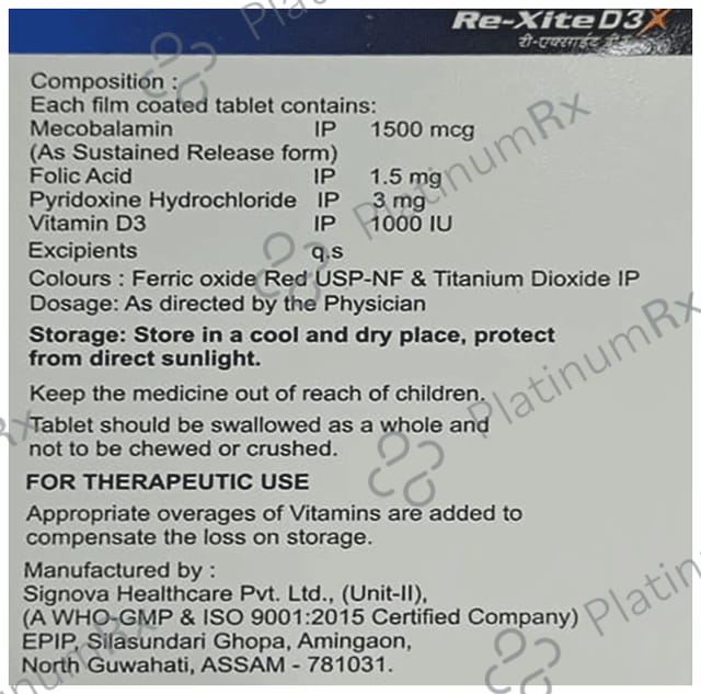 Rexite D3 Tablet 10s