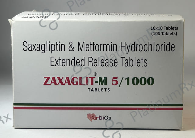 Zaxaglit M 5/1000 Tablet 10s