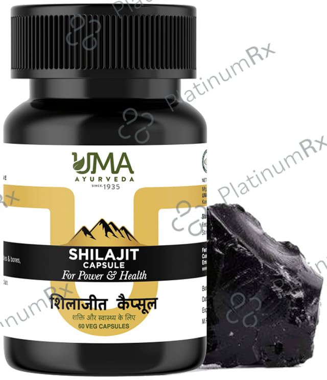 Uma Ayurveda Shilajit Veg Capsule