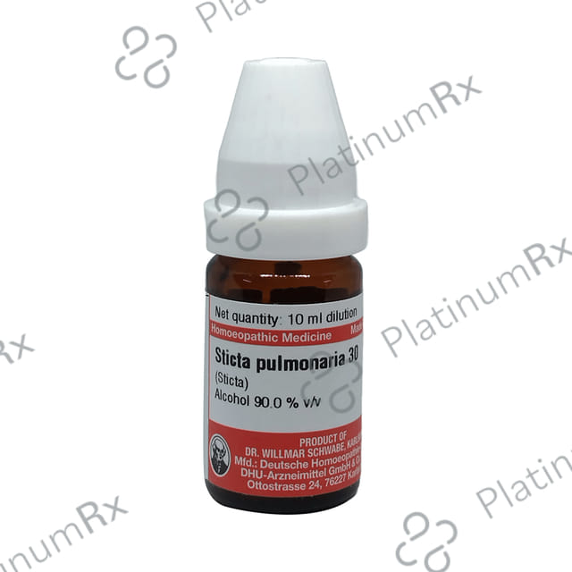 Dr Willmar Schwabe Germany Sticta Pulmonaria Dilution 30