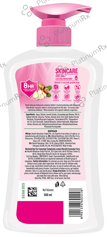 Dettol Bodywash & Shower Gel - pH Balanced & Soap Free Skin Care