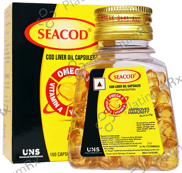 Seacod Cod Liver Oil 300mg Capsule 100s