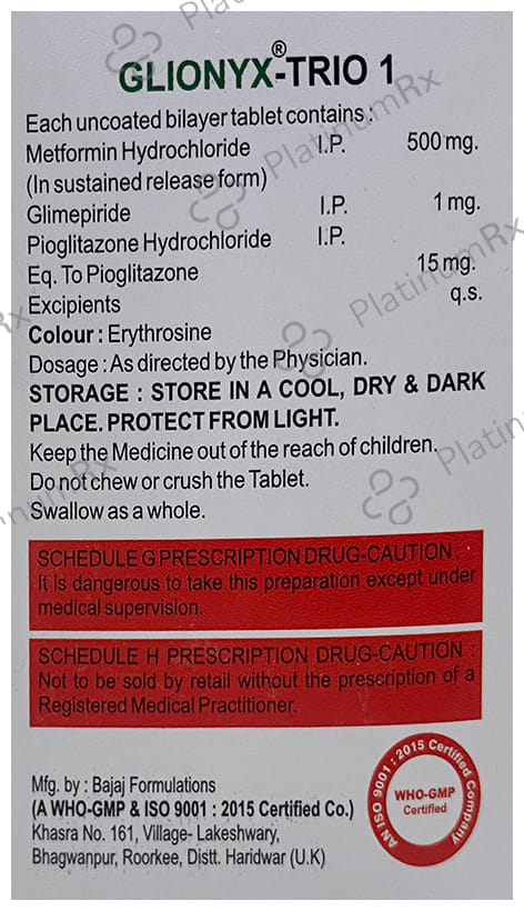 Glionyx-Trio 1 Tablet SR