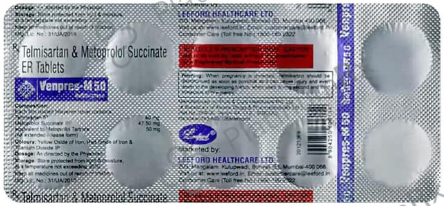 Venpres M 40/50mg Tablet ER 10s