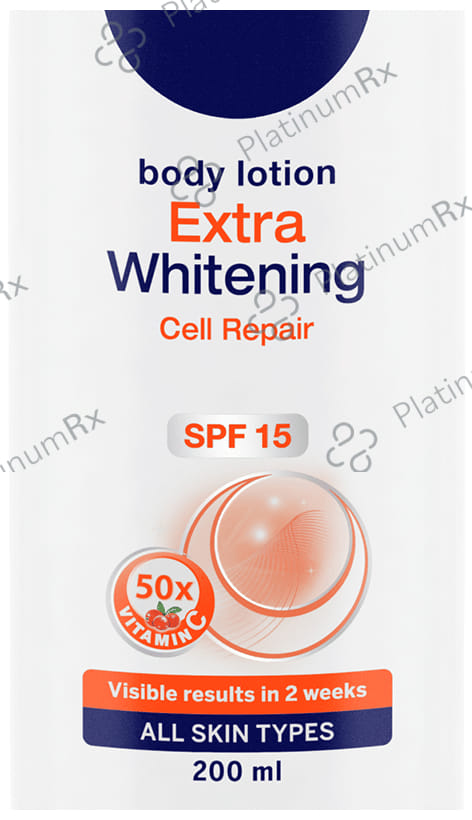 Nivea Natural Glow Cell Repair Body Lotion for Deep Moisture Care - SPF 15