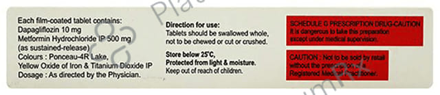 Dajio M 10/500mg Tablet SR 10s