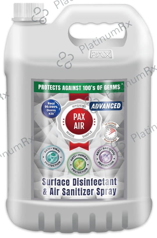 PaxAir Advanced Surface Disinfectant & Air Sanitizer Spray 5 Ltr