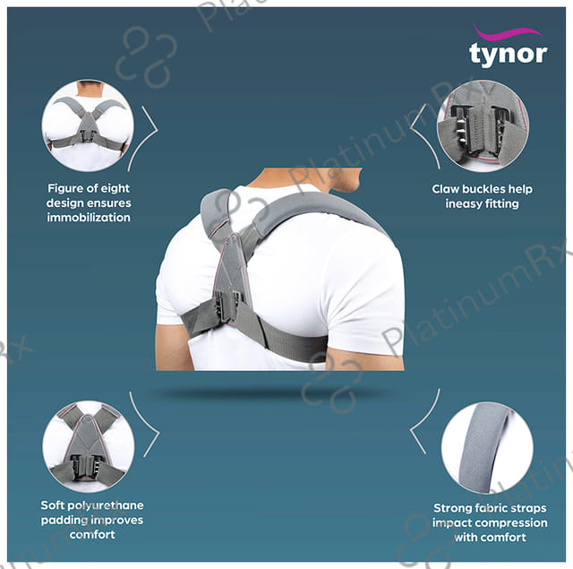 Tynor C 04 Clavicle Brace with Buckle XL 1s