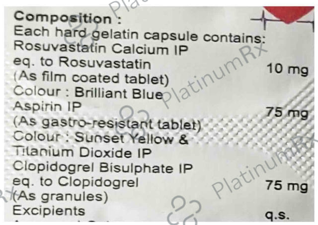 Rosuvax Gold 75mg/10mg/75mg Capsule