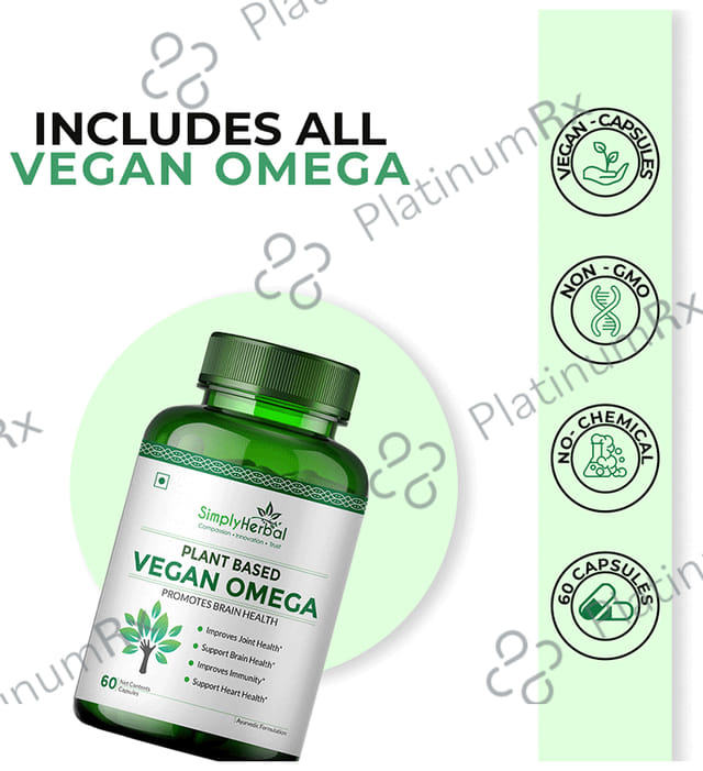 Simply Herbal Vegan Omega Vegetarian Capsules
