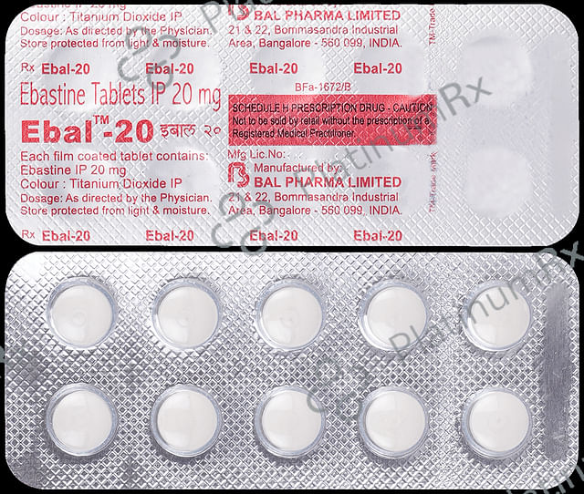 Ebal 20mg Tablet 10s