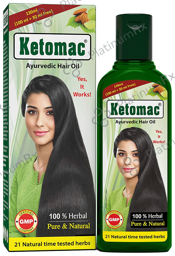 Ketomac Ayurvedic Hair Oil (130ml Each) 1 Bottle