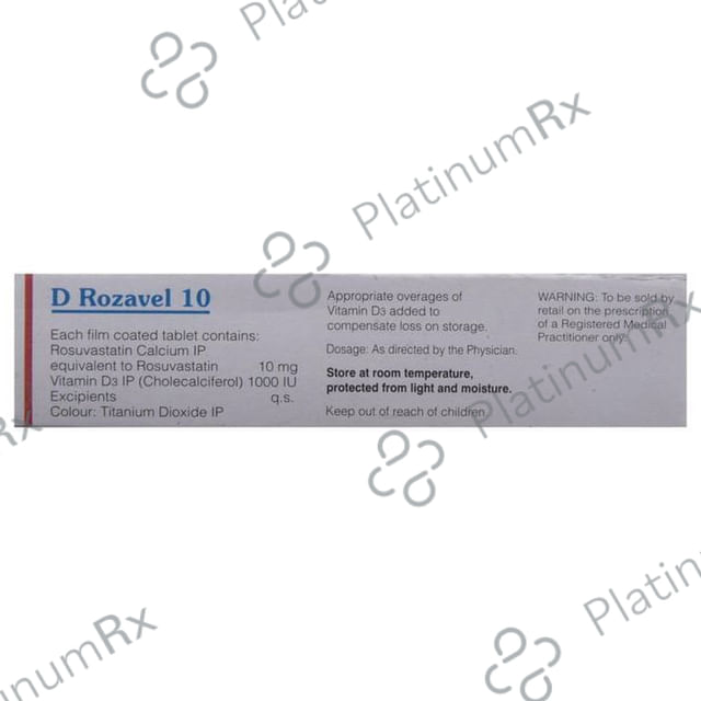 D Rozavel 10mg/1000IU Tablet 10s