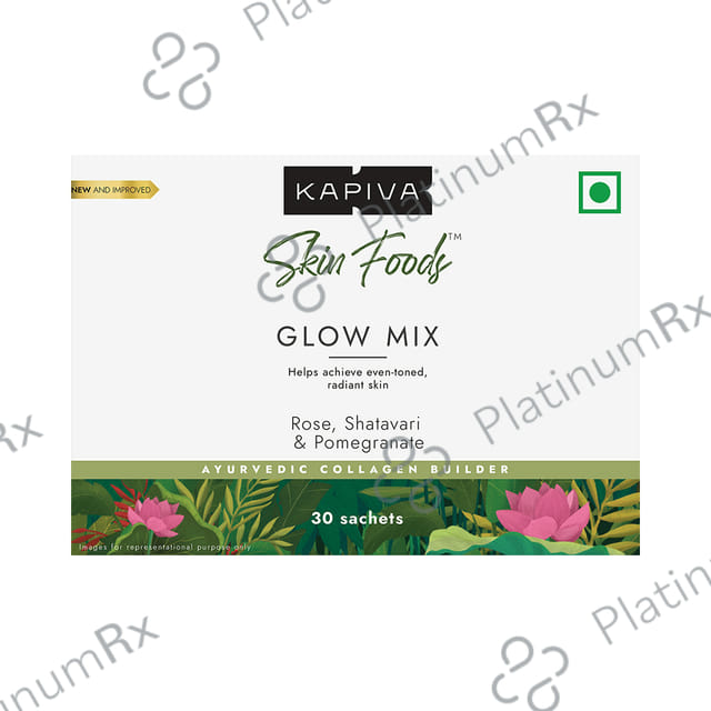 Kapiva Skin Foods Glow Powder Sachet (3.6gm Each) - Helps Achieve Even Toned Radient Skin