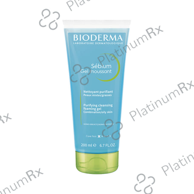 Bioderma Sebium Moussant Purifying Cleansing Foaming Gel 200ml