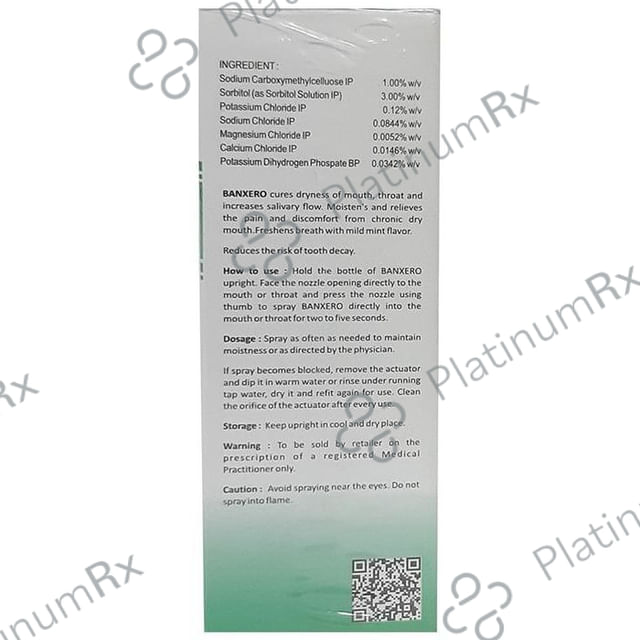 Banxero Mouth Spray 100 Mouth Spray