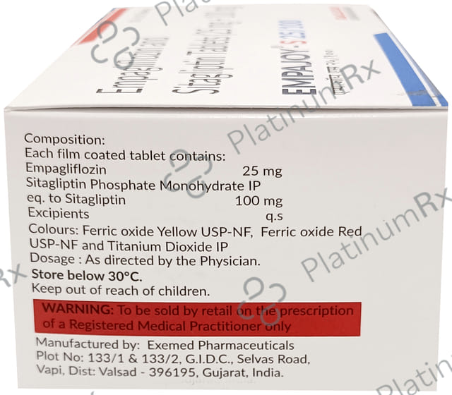 Empajoy S 25/100mg Tablet 10s