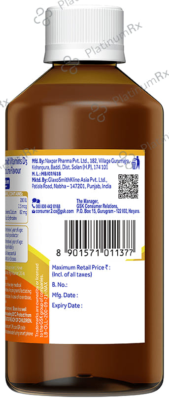 Ostocalcium B12 Tasty Lemon Lime Flavour Syrup 200ml