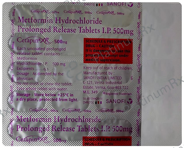 Cetapin XR 500mg Tablet 20s