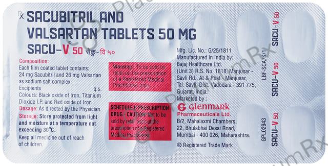 Sacu V 50mg Tablet 14s