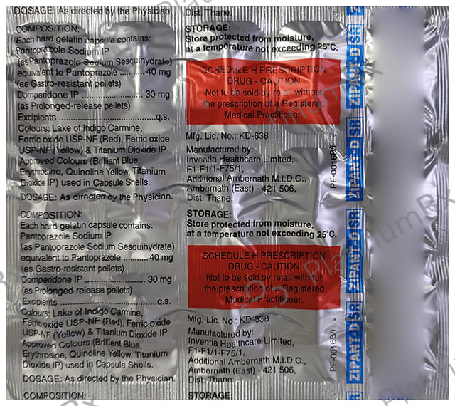 Zipant DSR 30/40mg Capsule PR 15s