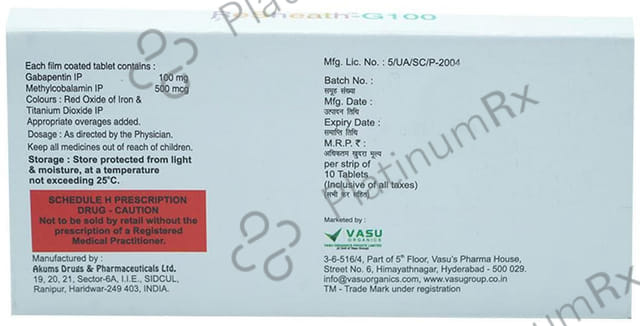 Resheath G 100mg/500mcg Tablet 10s