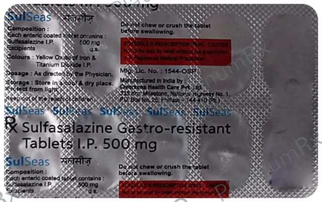 Sulseas 500mg Tablet DR 10s