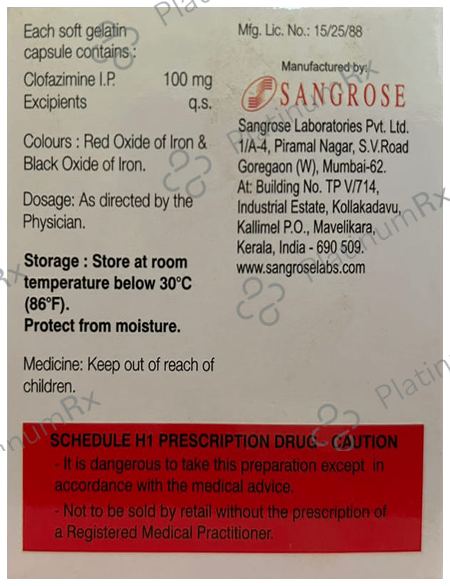 Clofros 100mg Capsule 10s