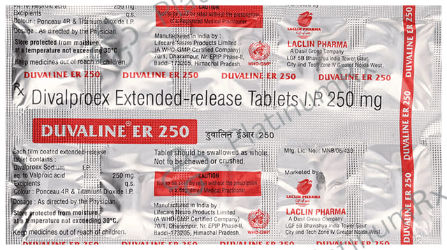 Duvaline ER 250 Tablet 10s