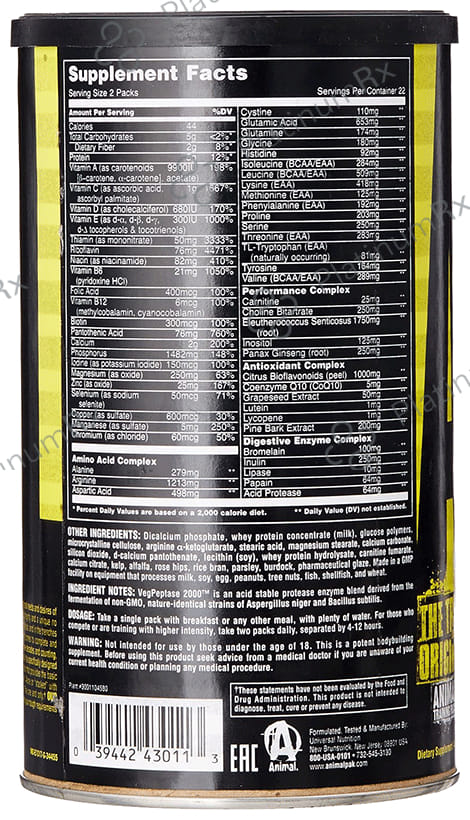 Universal Nutrition Animal Pak Capsule