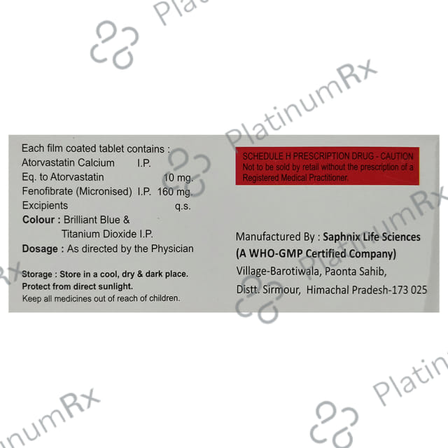 Atorcaid F 10/160mg Tablet 10s
