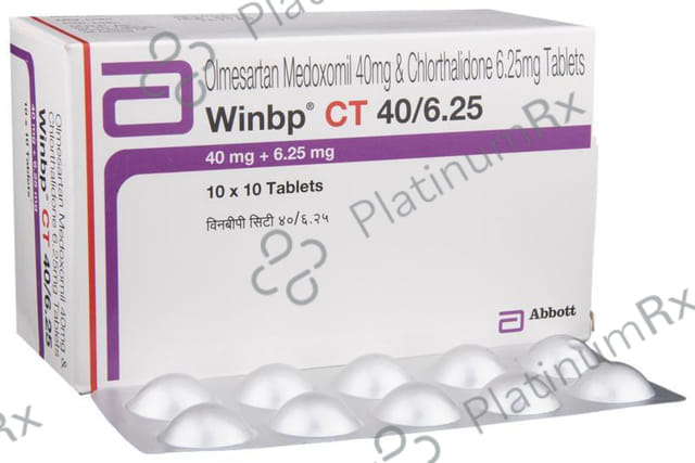 Winbp CT 40/6.25mg Tablet 10s